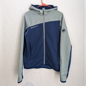 Mammut soft shell hooded fleece jacket